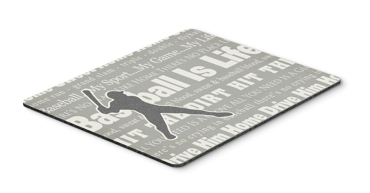 Baseball is Life Mouse Pad, Hot Pad or Trivet SB3078MP by Caroline&#39;s Treasures