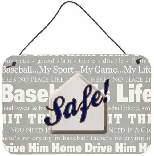 Safe at Home Aluminium Metal Wall or Door Hanging Prints SB3079DS812 by Caroline's Treasures