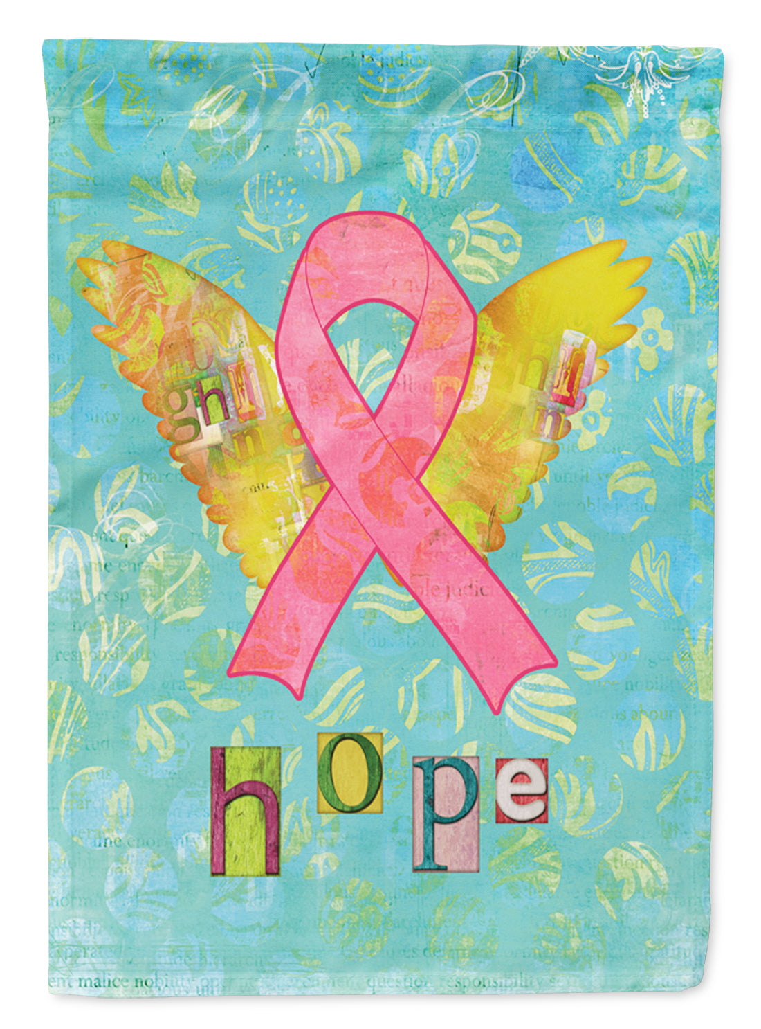 Hope Angel Breast Cancer Pink Ribbon Flag Garden Size SB3095GF  the-store.com.