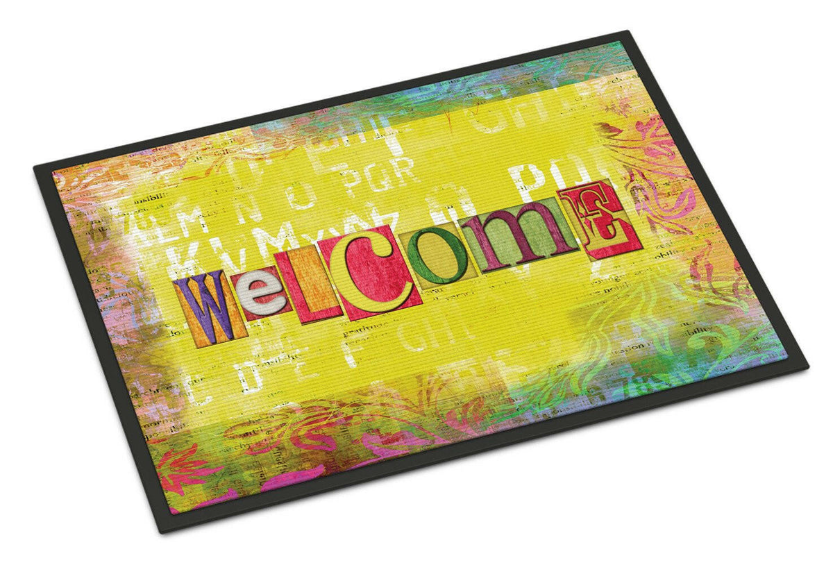 Artsy Welcome Indoor or Outdoor Mat 24x36 SB3097JMAT - the-store.com