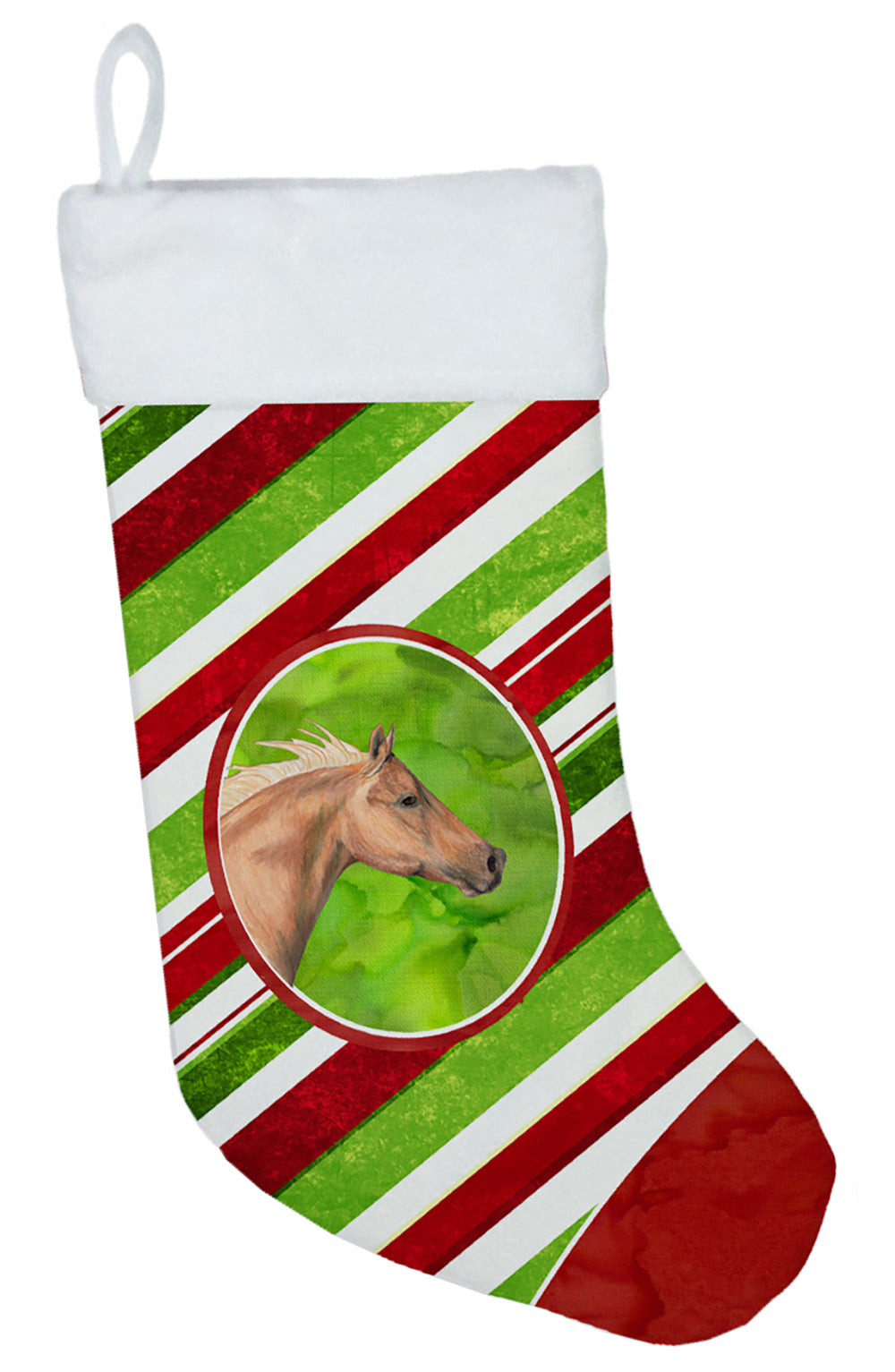 Horse Candy Cane Holiday Christmas Christmas Stocking SB3134-CS  the-store.com.