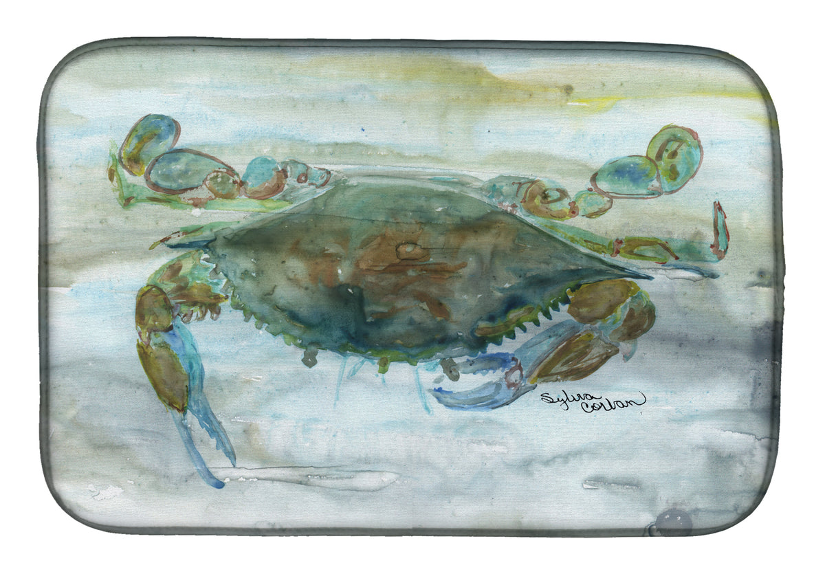 Crab a leg up Watercolor Dish Drying Mat SC2002DDM  the-store.com.