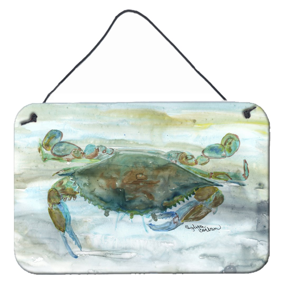 Crab a leg up Watercolor Wall or Door Hanging Prints SC2002DS812 by Caroline&#39;s Treasures