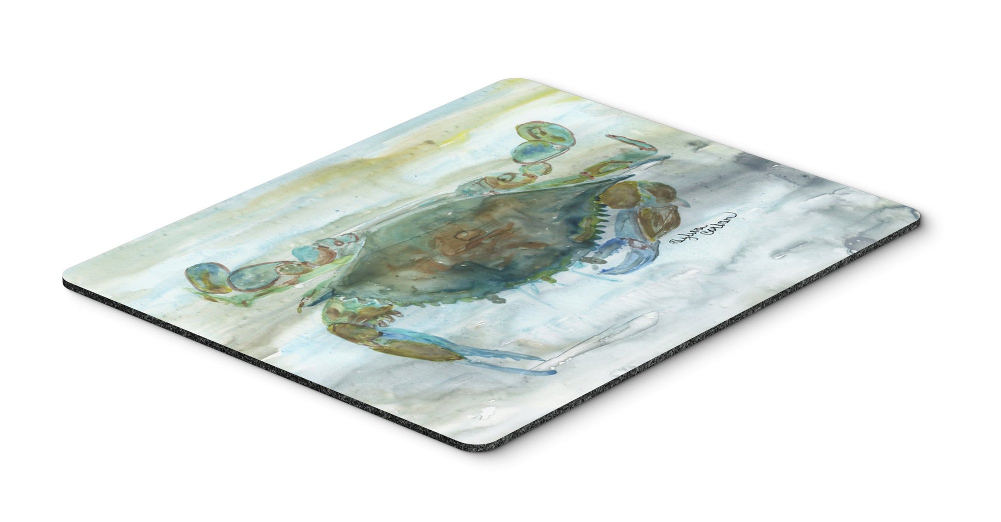 Crab a leg up Watercolor Mouse Pad, Hot Pad or Trivet SC2002MP by Caroline's Treasures