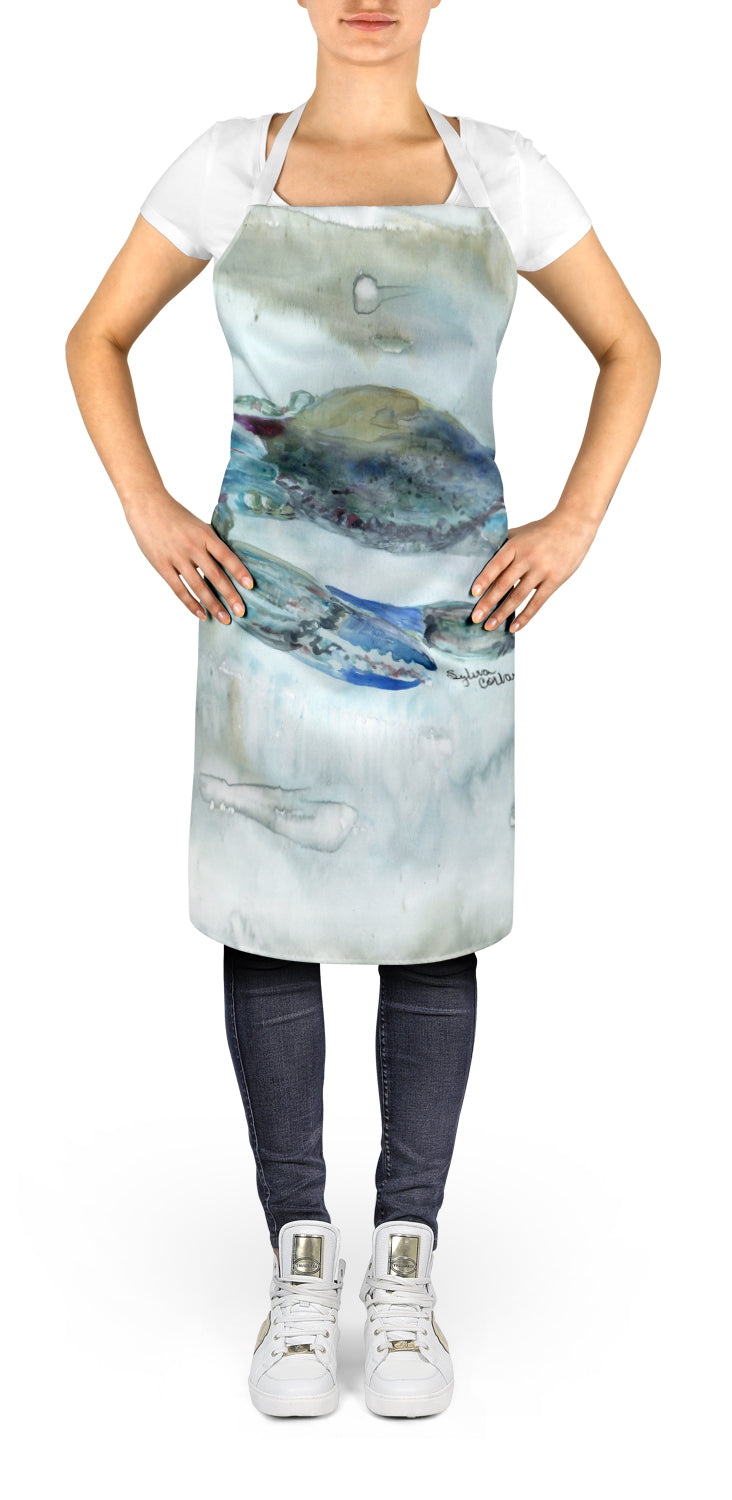 Blue Crab Watercolor Apron SC2003APRON  the-store.com.