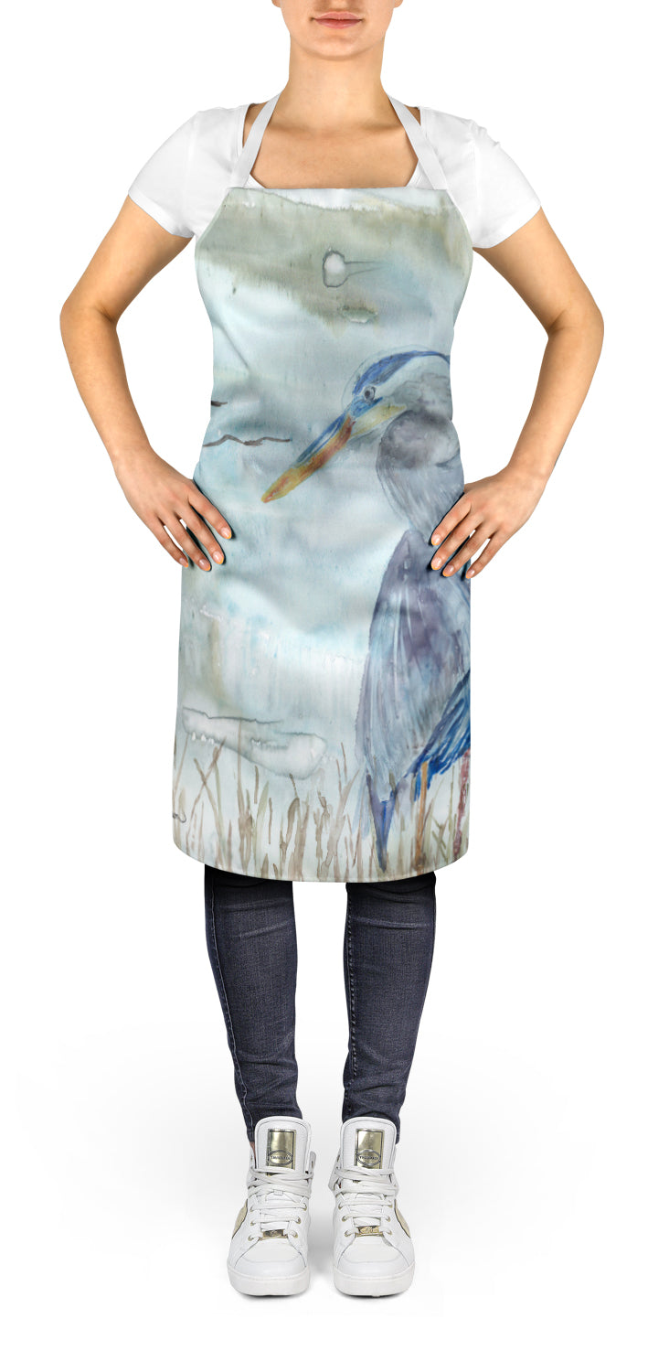 Blue Heron Watercolor Apron SC2007APRON  the-store.com.