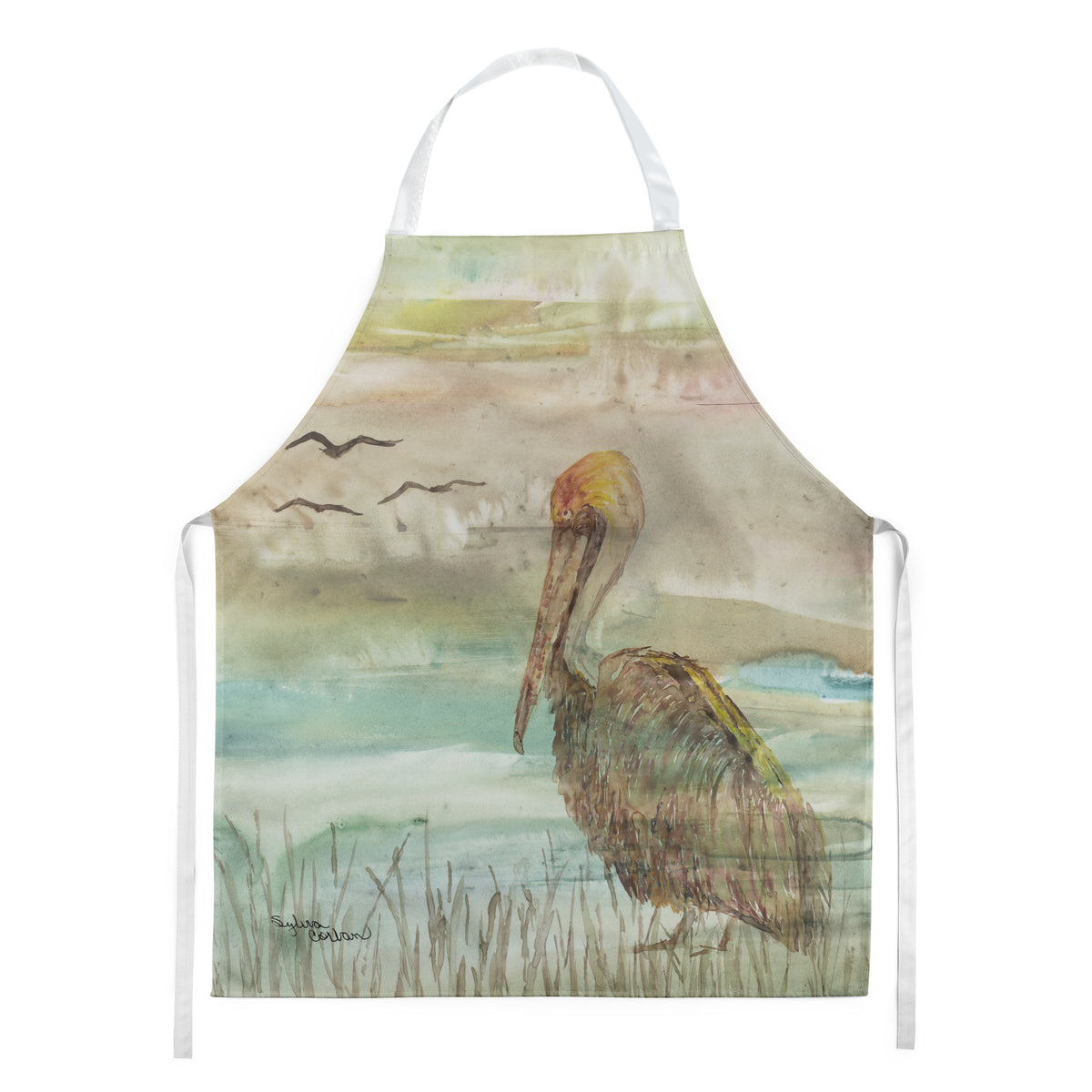 Brown Pelican Sunset Apron SC2011APRON  the-store.com.