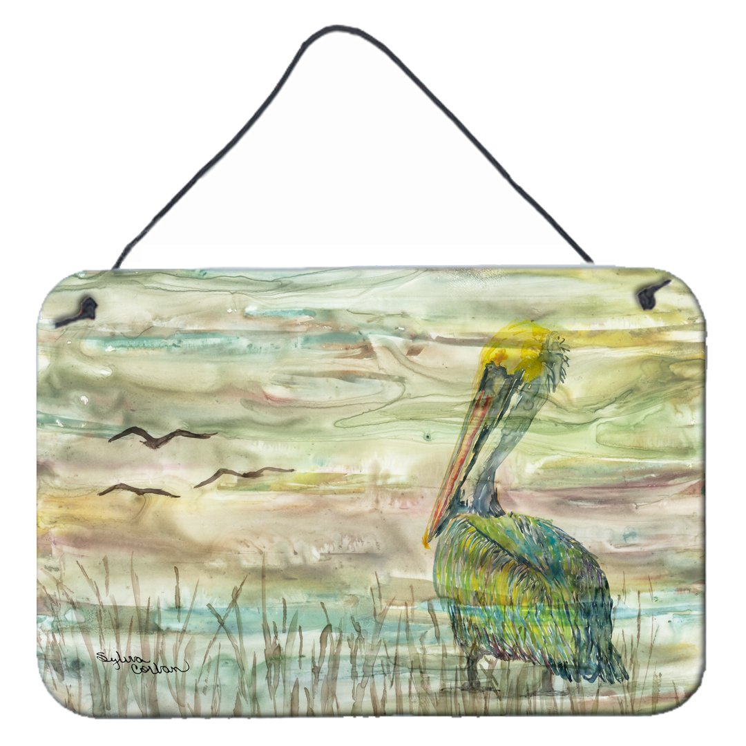 Pelican Sunset Wall or Door Hanging Prints SC2012DS812 by Caroline's Treasures