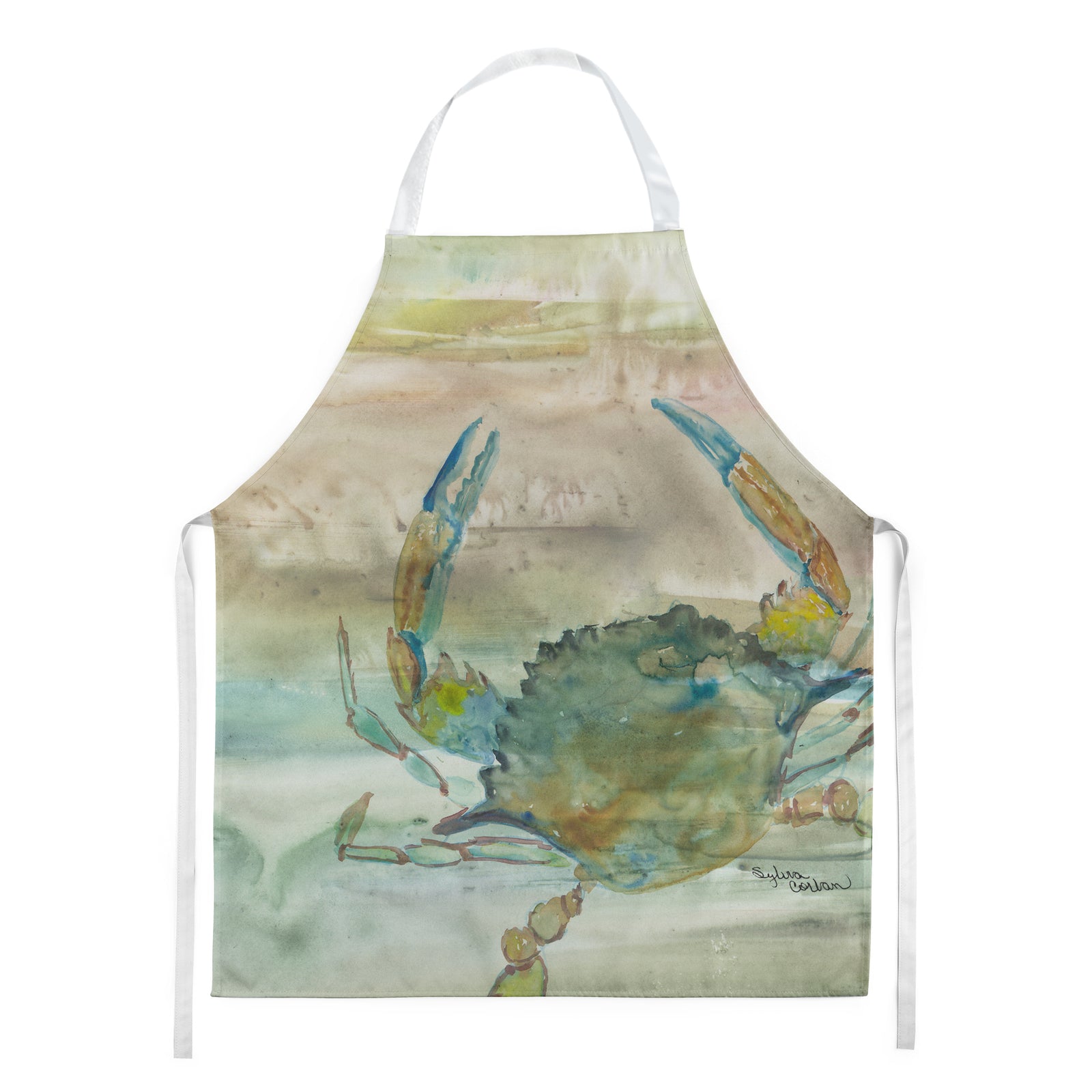 Blue Crab Sunset Apron SC2013APRON  the-store.com.