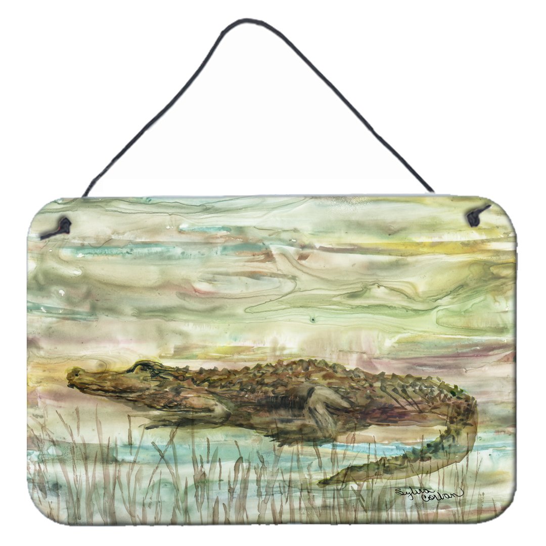 Alligator Sunset Wall or Door Hanging Prints SC2016DS812 by Caroline's Treasures