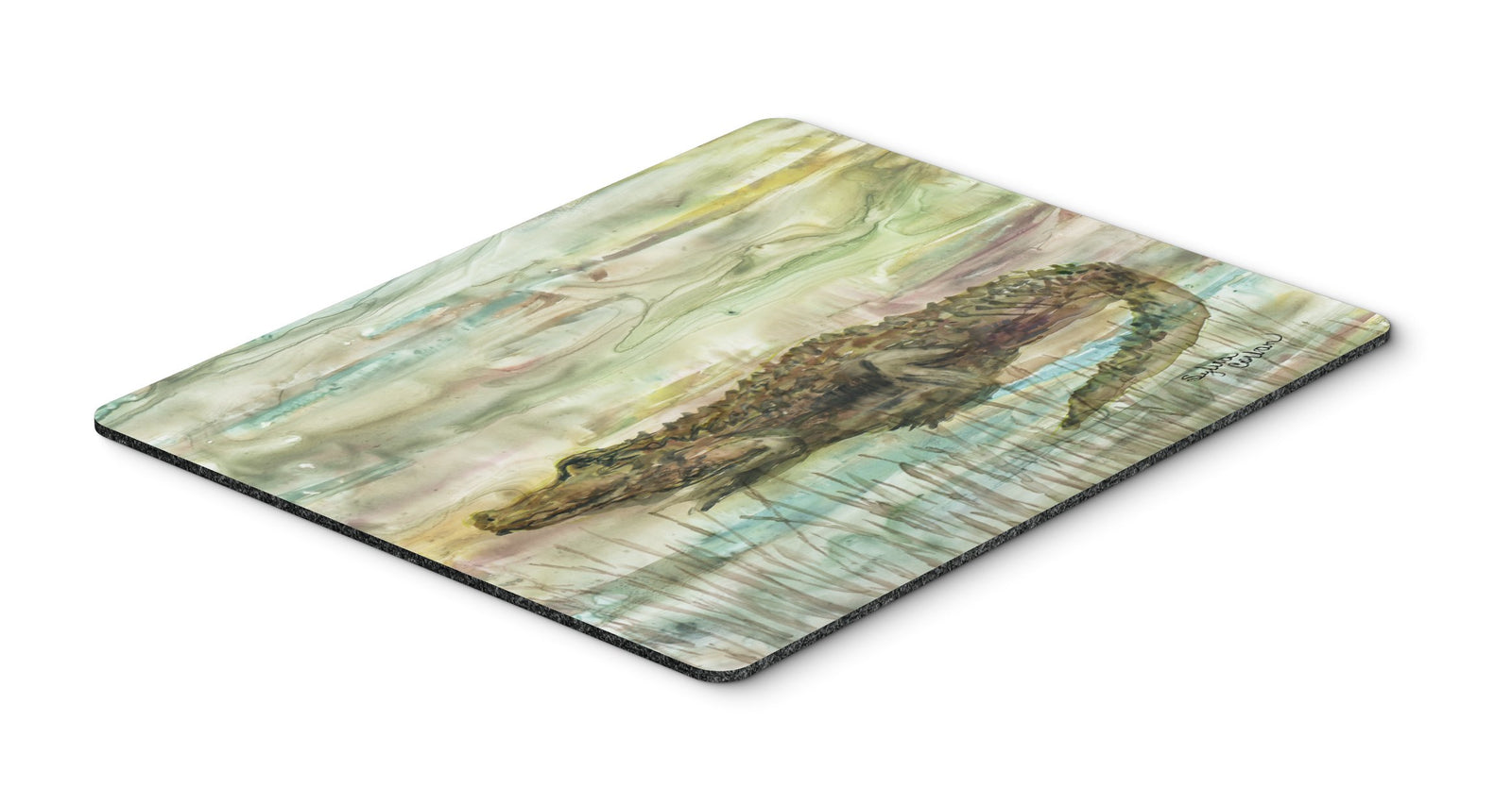 Alligator Sunset Mouse Pad, Hot Pad or Trivet SC2016MP by Caroline's Treasures