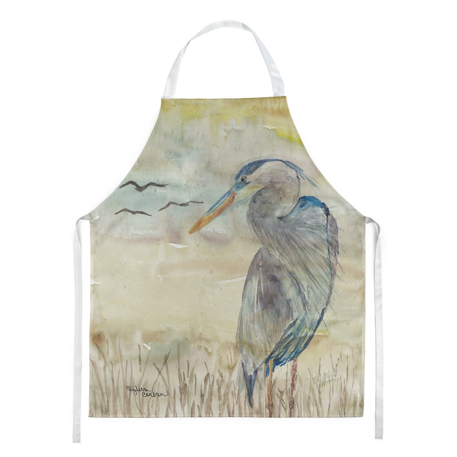 Blue Heron Yellow Sky Apron SC2020APRON  the-store.com.