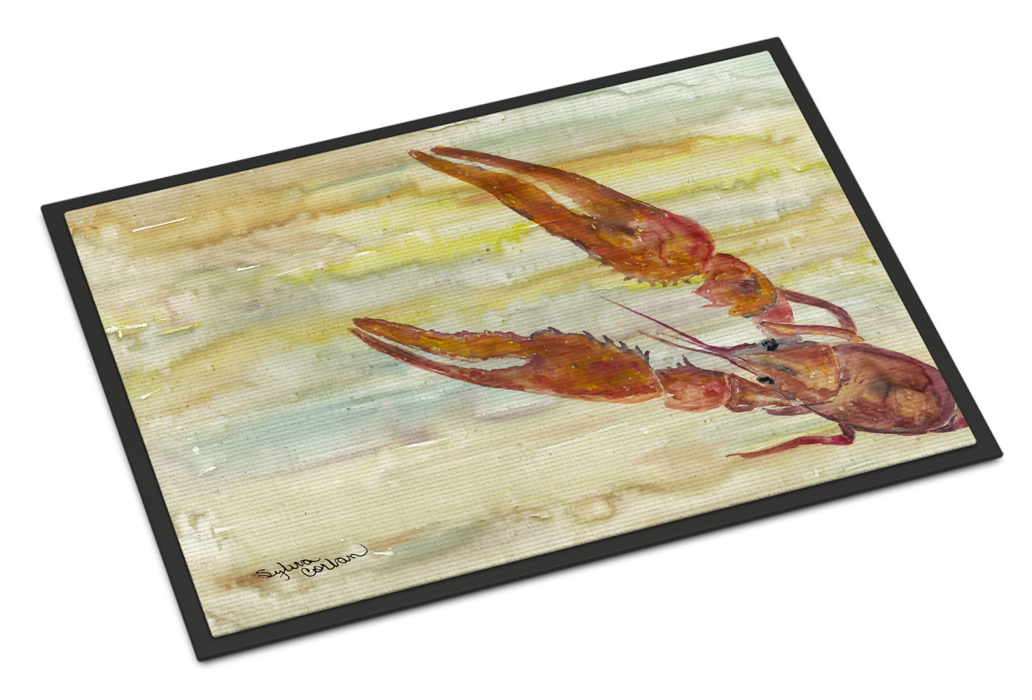 Crawfish Yellow Sky Indoor or Outdoor Mat 18x27 SC2021MAT - the-store.com