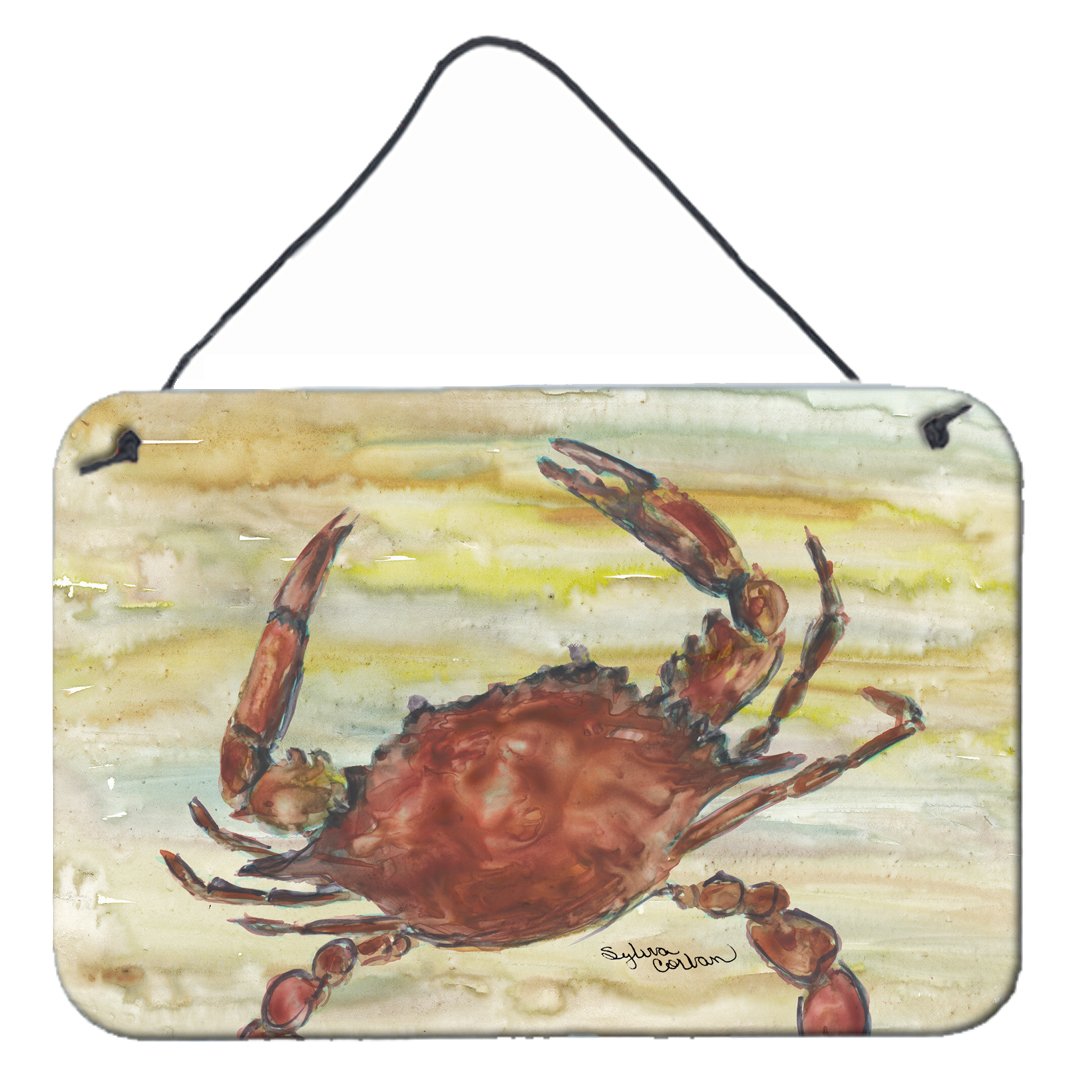 Cooked Crab Yellow Sky Wall or Door Hanging Prints SC2022DS812 by Caroline's Treasures