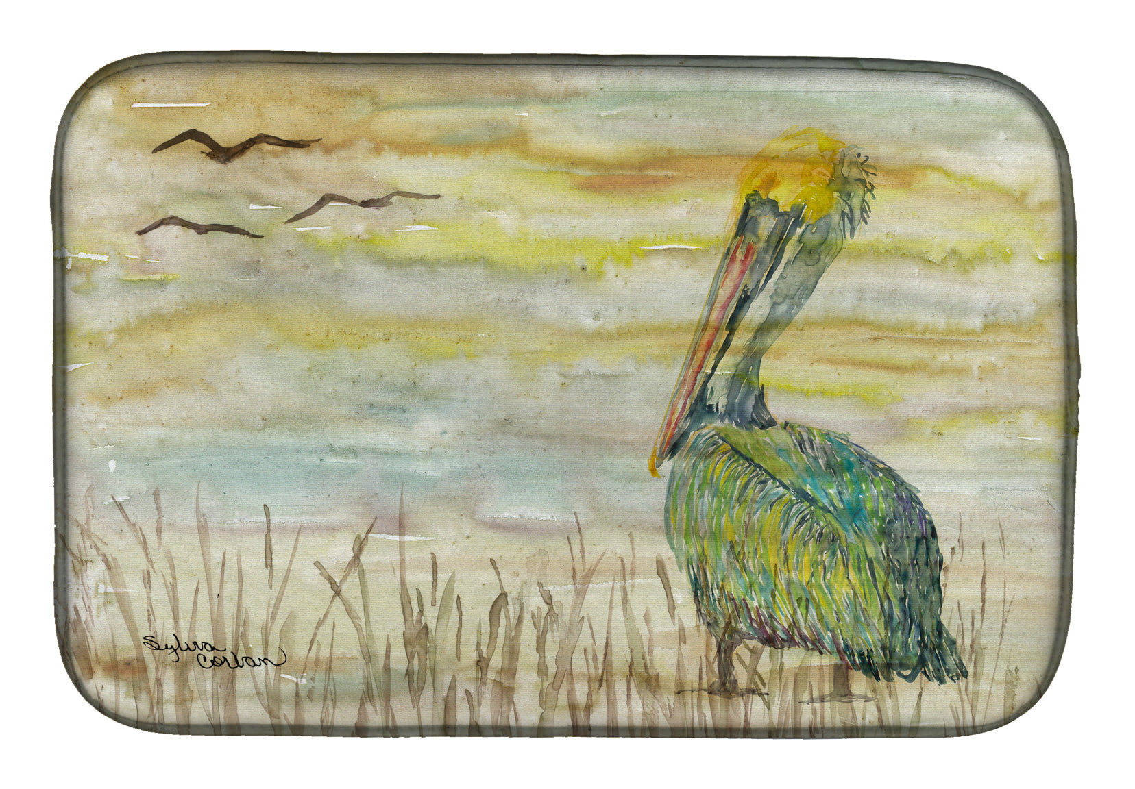 Pelican Yellow Sky Dish Drying Mat SC2024DDM  the-store.com.