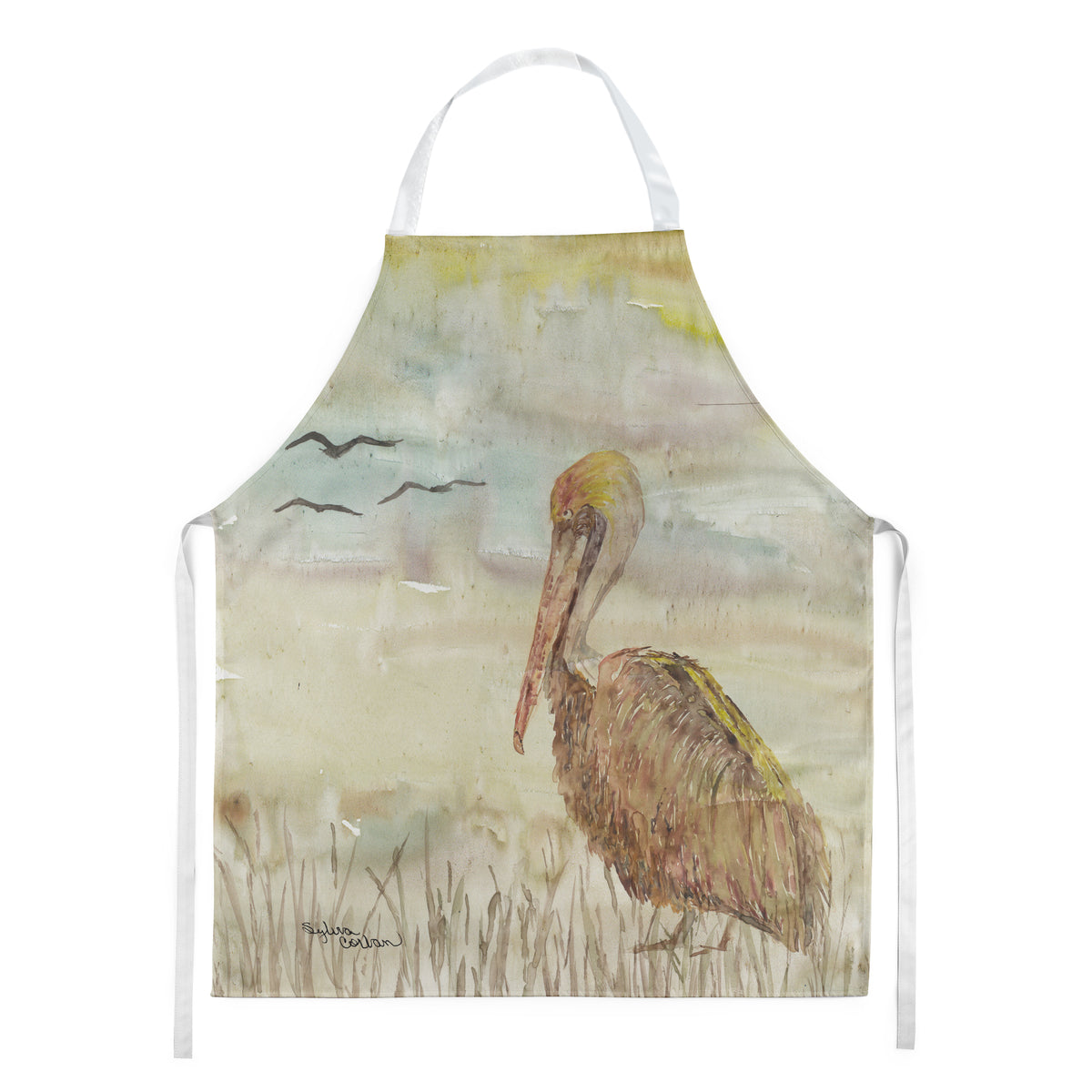 Brown Pelican Yellow Sky Apron SC2025APRON  the-store.com.