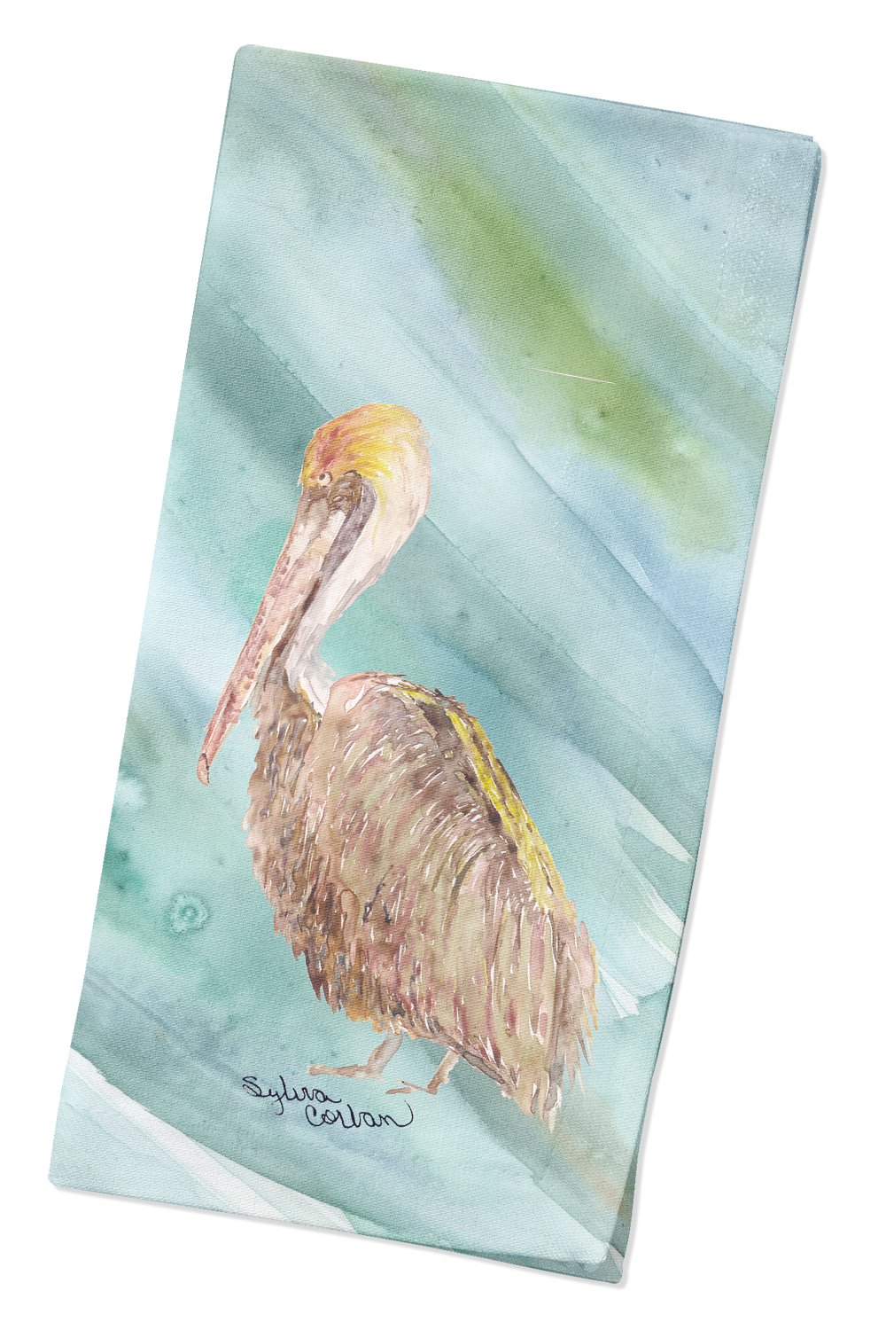 Brown Pelican on Blue Napkin SC2050NAP by Caroline's Treasures