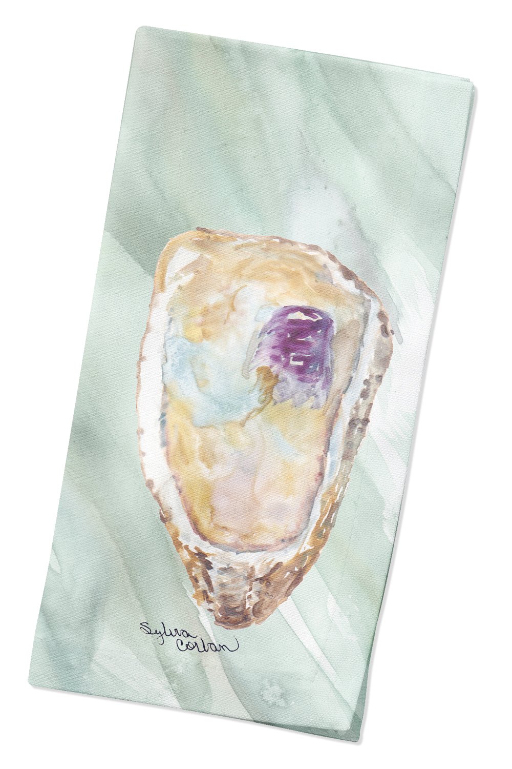 Oyster on Sage Green Napkin SC2062NAP by Caroline's Treasures