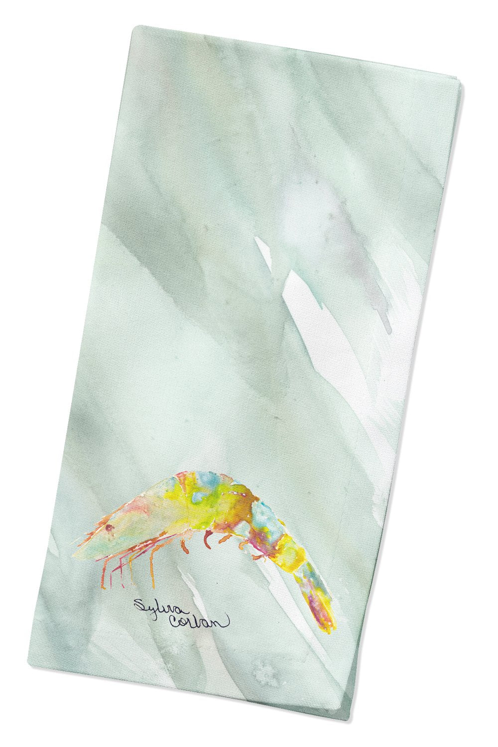 Shrimp #2 on Sage Green Napkin SC2066NAP by Caroline's Treasures