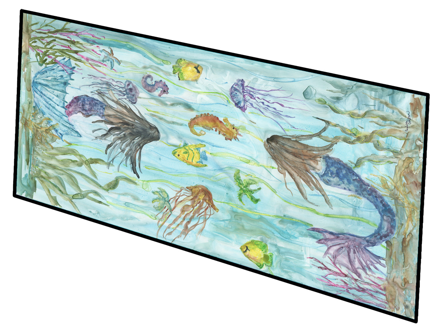 Mermaids Indoor or Outdoor Runner Mat 28x58 - the-store.com