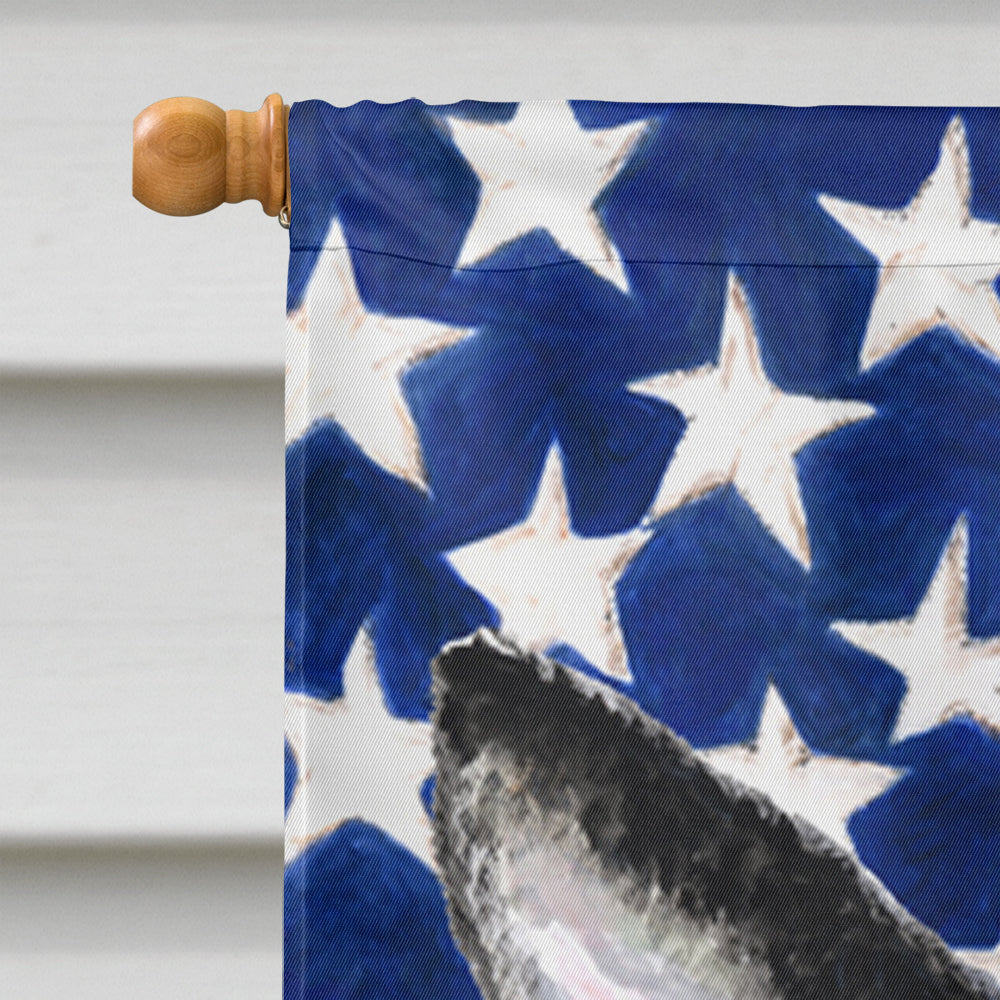 USA American Flag with Boston Terrier Flag Canvas House Size  the-store.com.