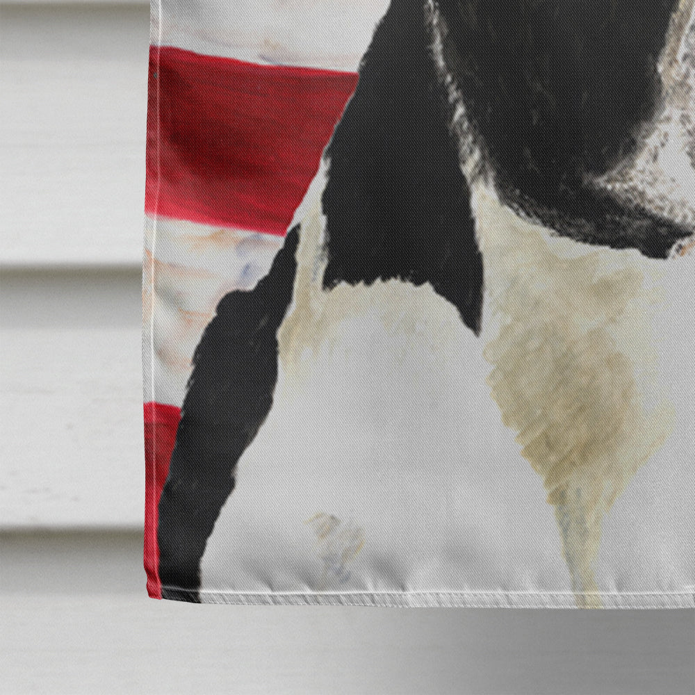 USA American Flag with Boston Terrier Flag Canvas House Size  the-store.com.