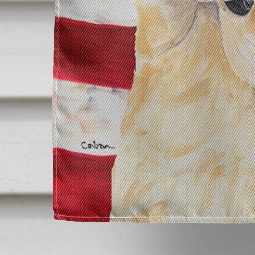 USA American Flag with Labrador Flag Canvas House Size  the-store.com.