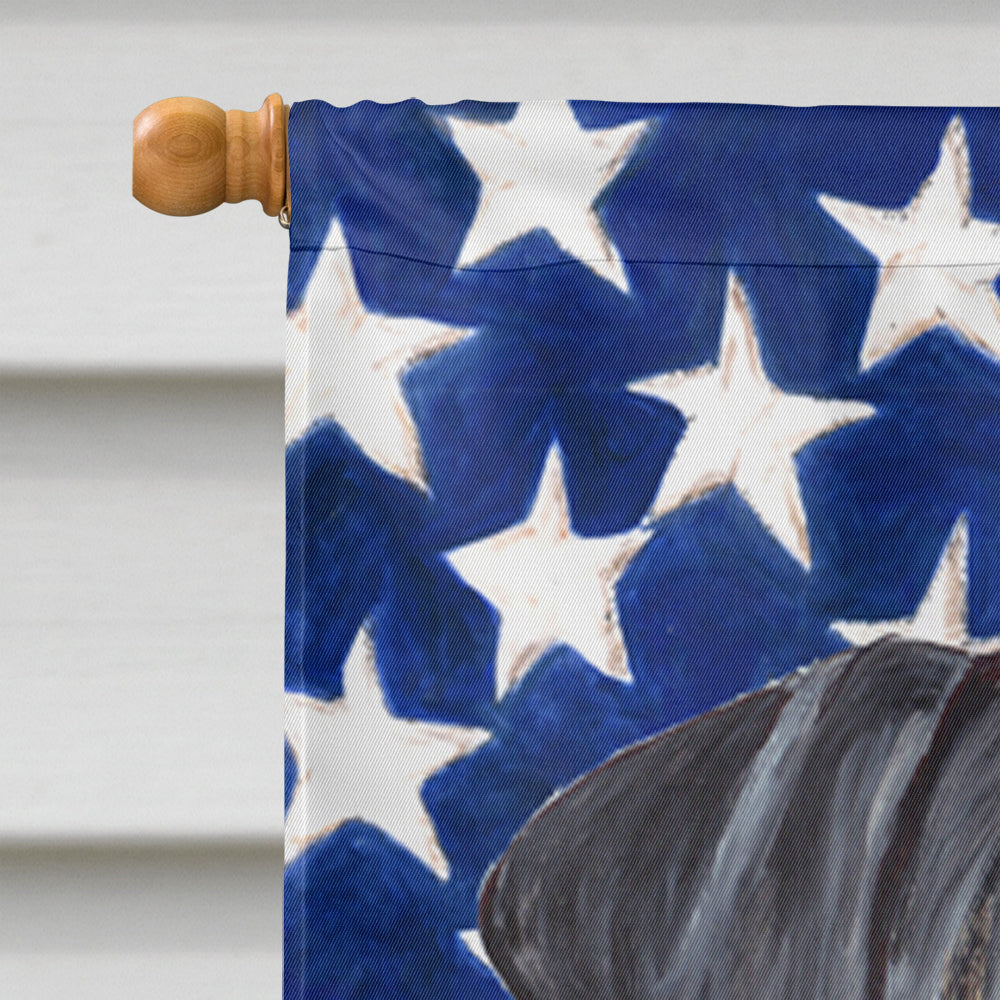 USA American Flag with Doberman Flag Canvas House Size  the-store.com.