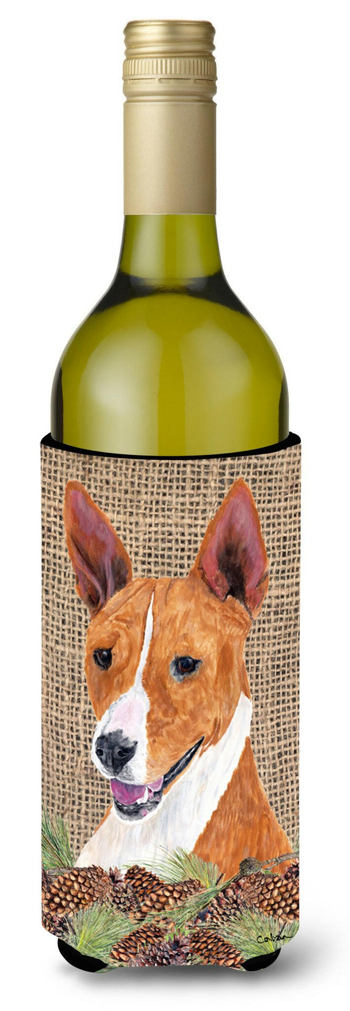 Basenji Wine Bottle Beverage Insulator Beverage Insulator Hugger SC9036LITERK by Caroline's Treasures