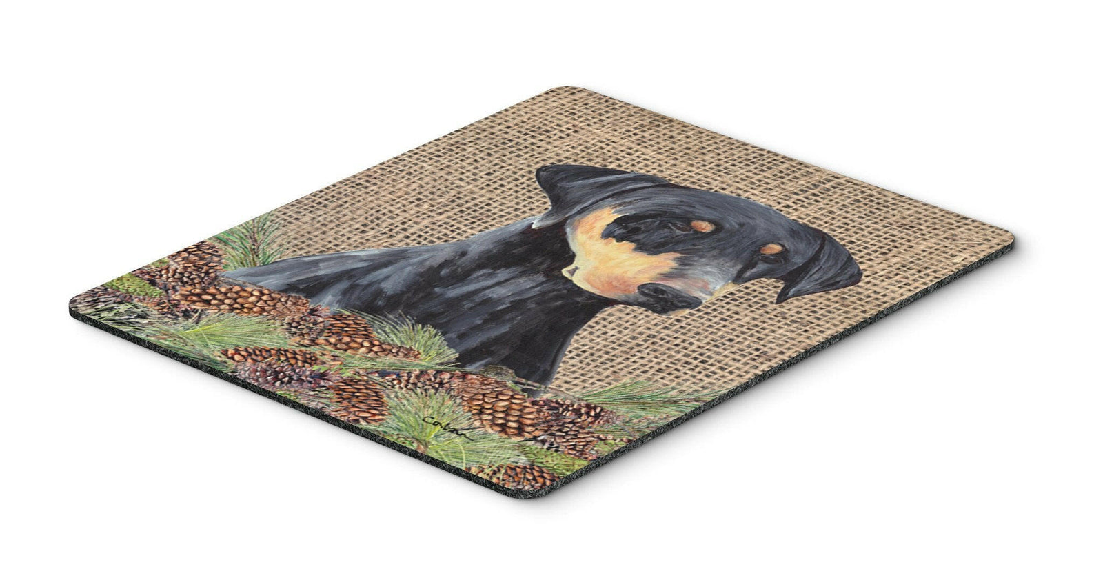 Doberman Mouse Pad, Hot Pad or Trivet by Caroline's Treasures