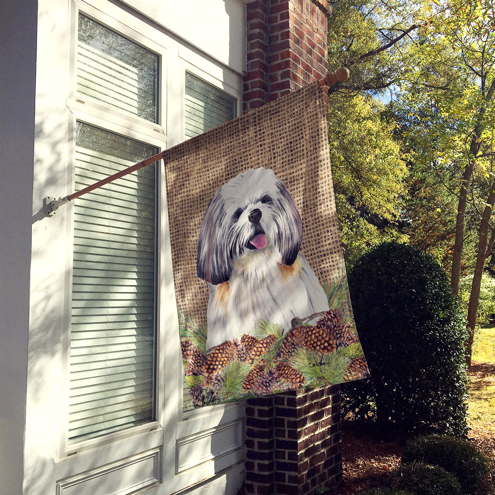 Shih Tzu Flag Canvas House Size  the-store.com.