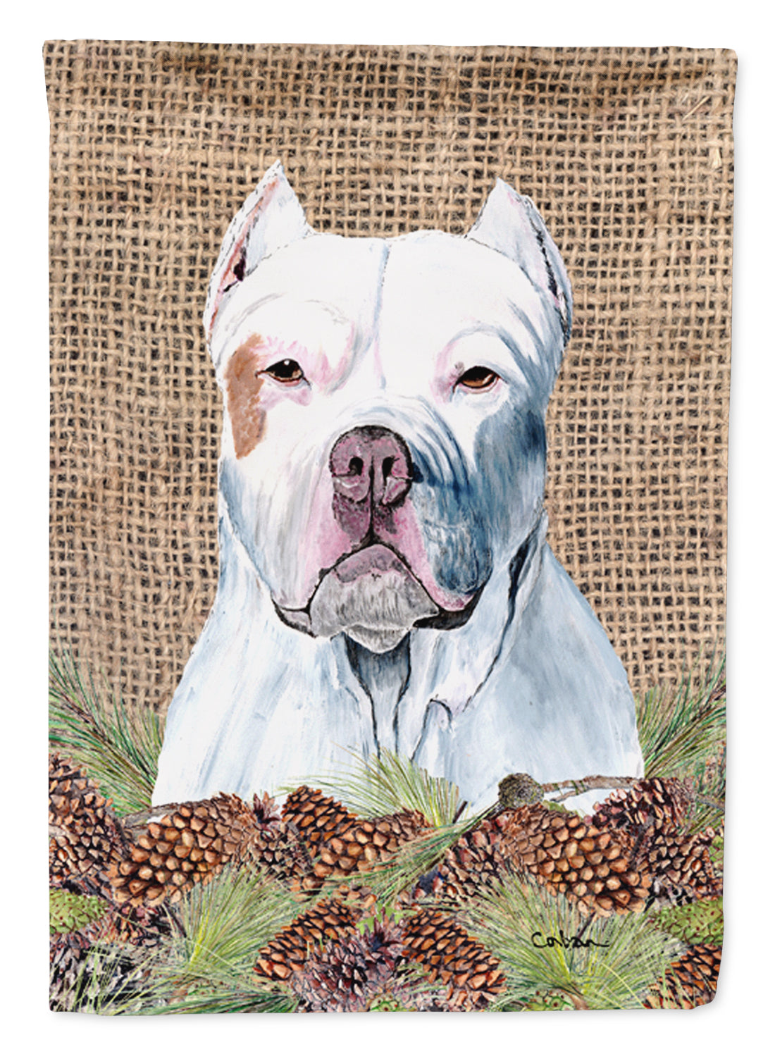 Pit Bull Flag Garden Size.