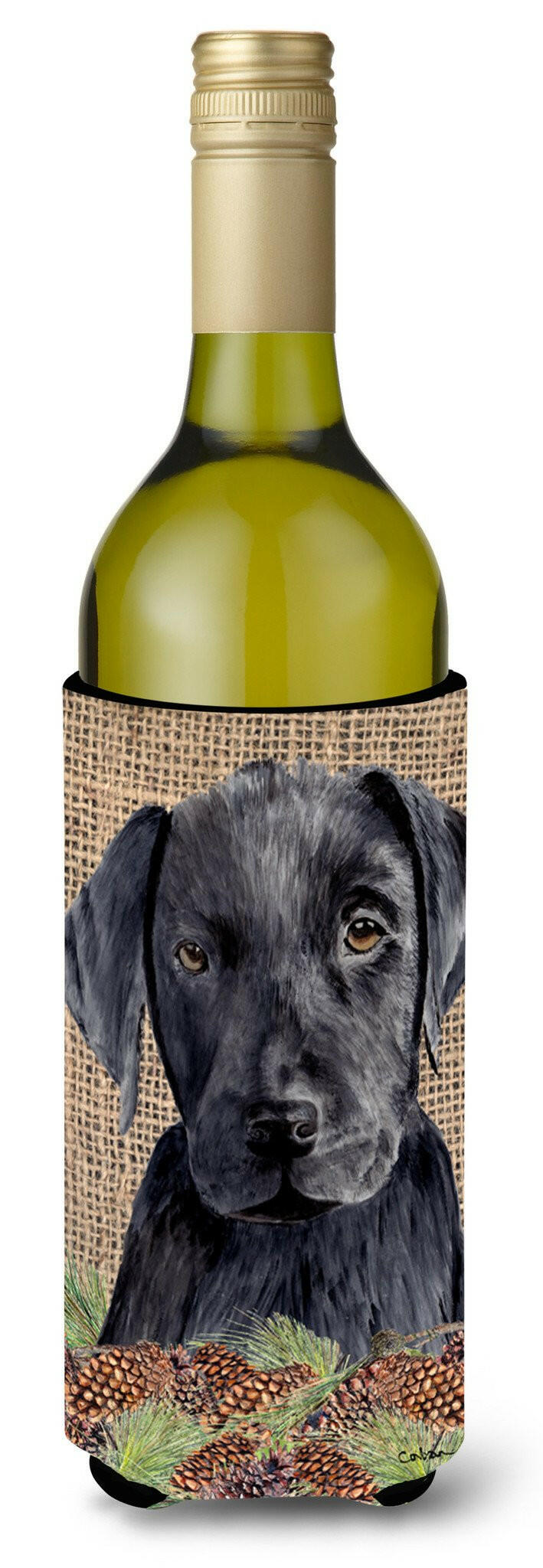 Labrador Wine Bottle Beverage Insulator Beverage Insulator Hugger SC9045LITERK by Caroline's Treasures