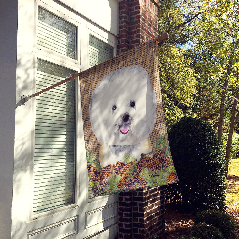 Bichon Frise Flag Canvas House Size  the-store.com.