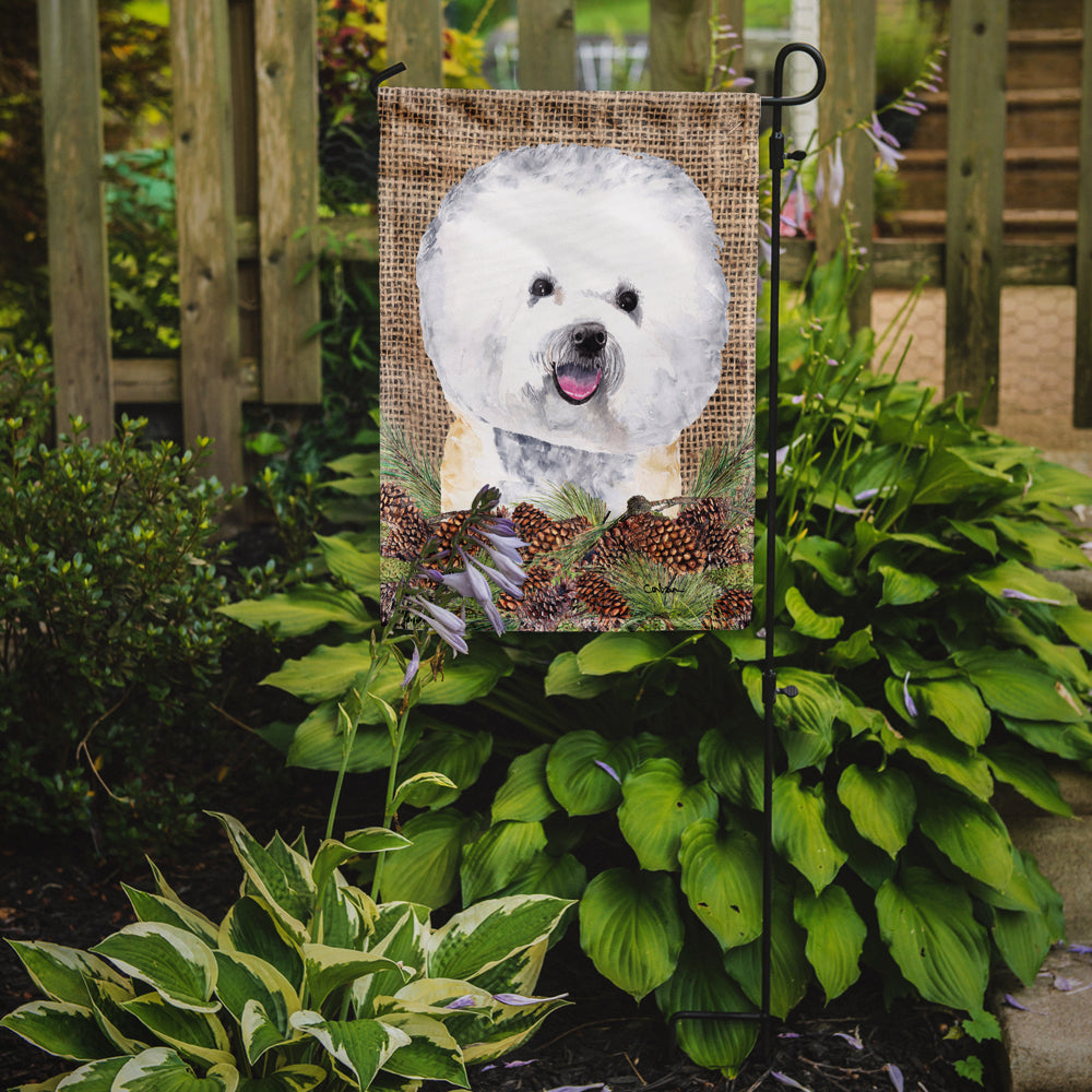 Bichon Frise Flag Garden Size.