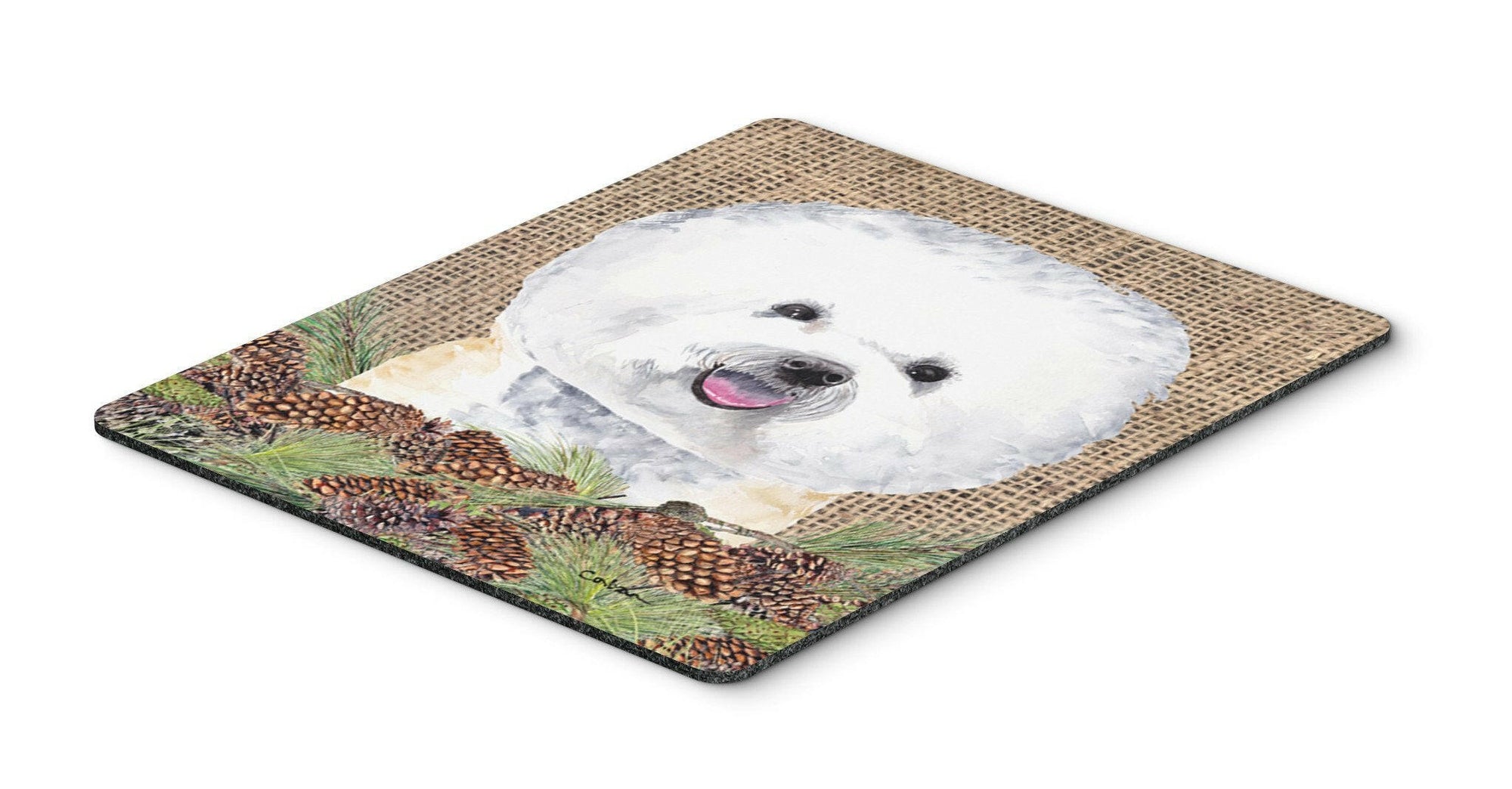 Bichon Frise Mouse Pad, Hot Pad or Trivet by Caroline's Treasures