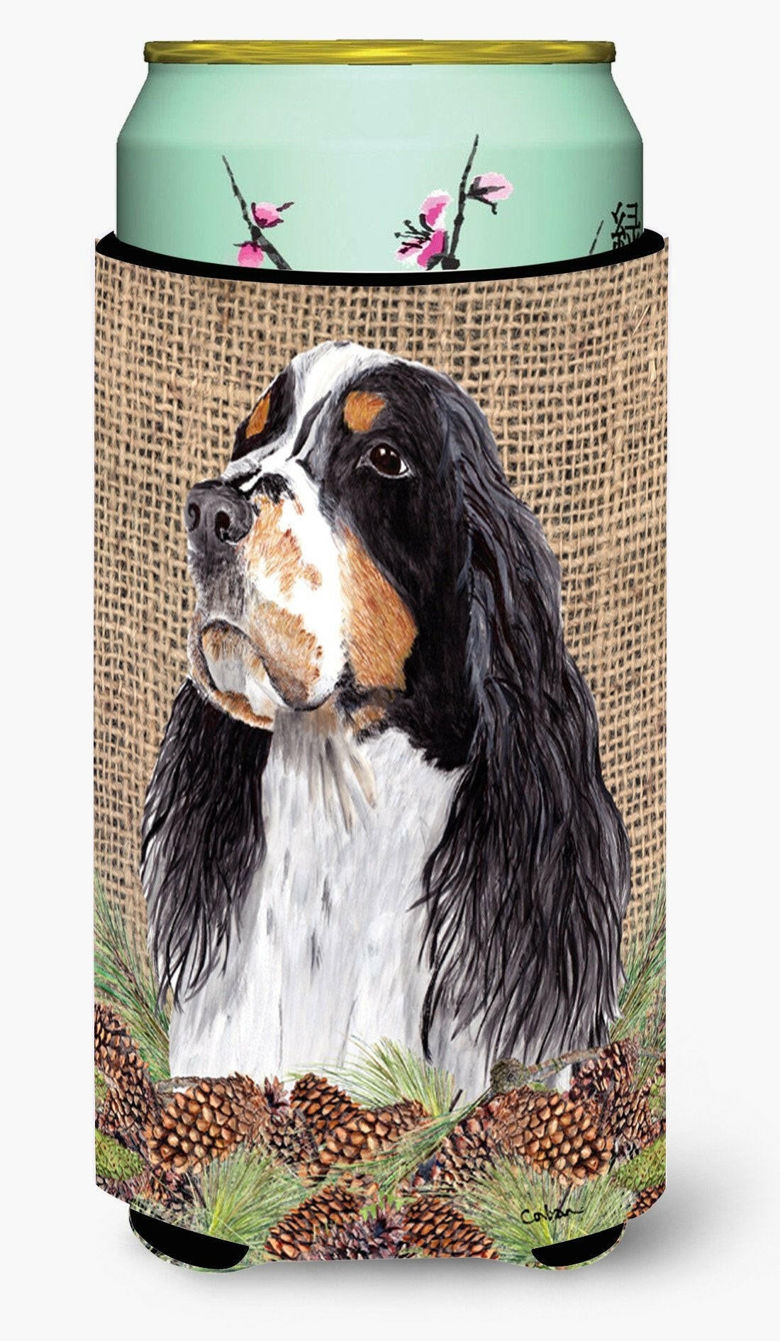 Springer Spaniel  Tall Boy Beverage Insulator Beverage Insulator Hugger by Caroline's Treasures