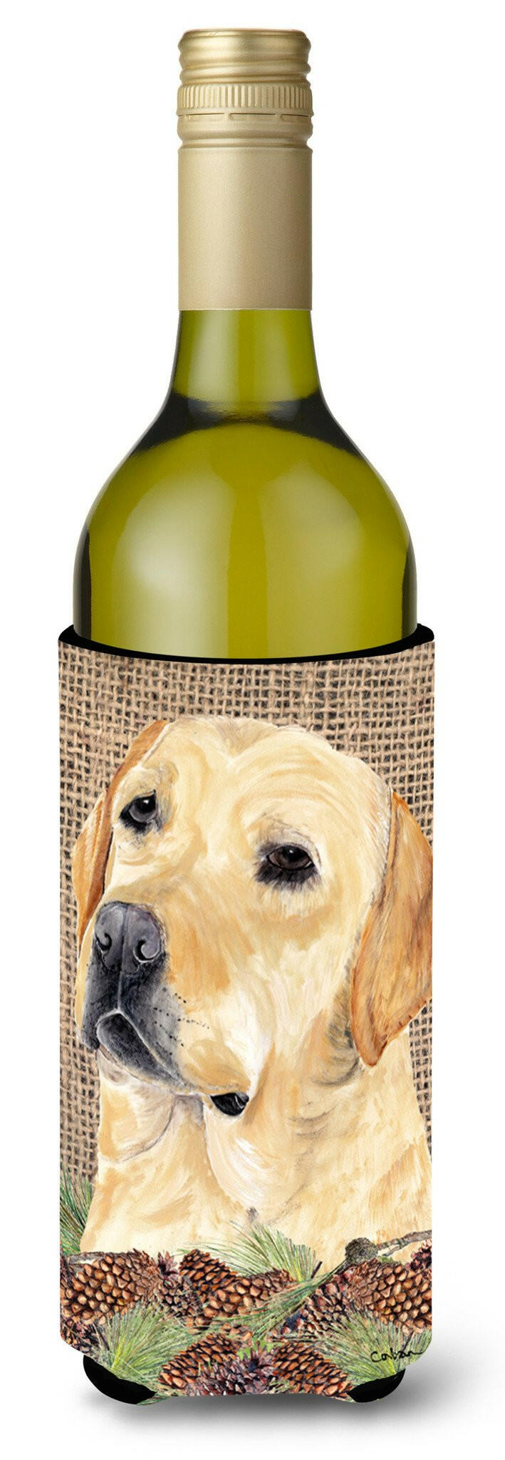 Labrador Wine Bottle Beverage Insulator Beverage Insulator Hugger SC9049LITERK by Caroline's Treasures