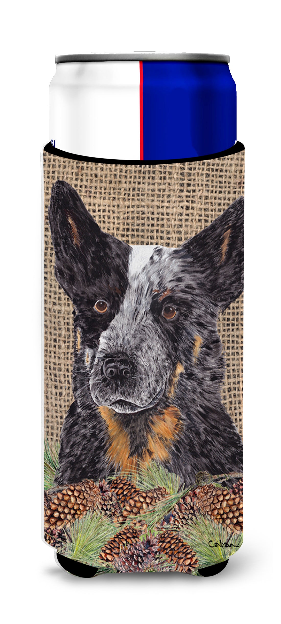 Australian Cattle Dog Ultra Beverage Insulators for slim cans SC9050MUK.