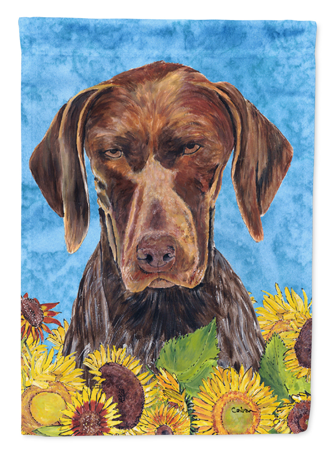 German Shorthaired Pointer Flag Canvas House Size  the-store.com.