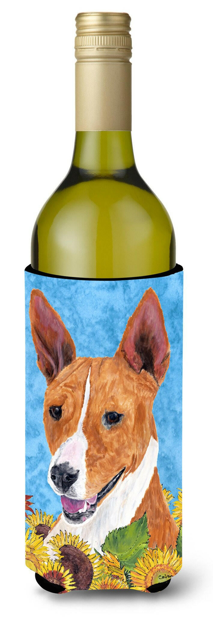 Basenji Wine Bottle Beverage Insulator Beverage Insulator Hugger SC9054LITERK by Caroline's Treasures