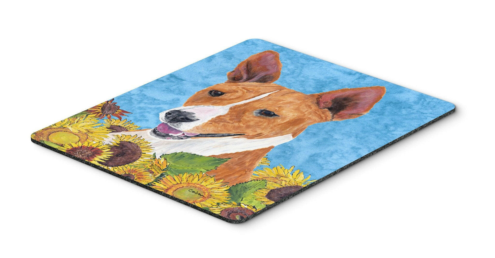 Basenji Mouse Pad, Hot Pad or Trivet by Caroline's Treasures