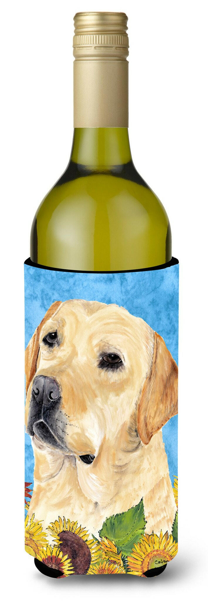 Labrador Wine Bottle Beverage Insulator Beverage Insulator Hugger SC9056LITERK by Caroline's Treasures