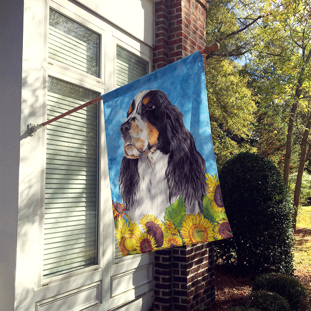 Springer Spaniel Flag Canvas House Size  the-store.com.