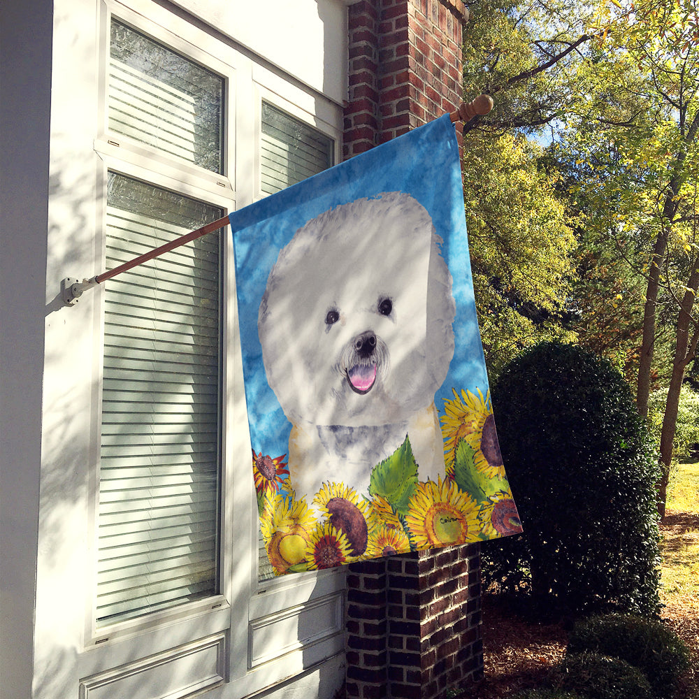 Bichon Frise Flag Canvas House Size  the-store.com.