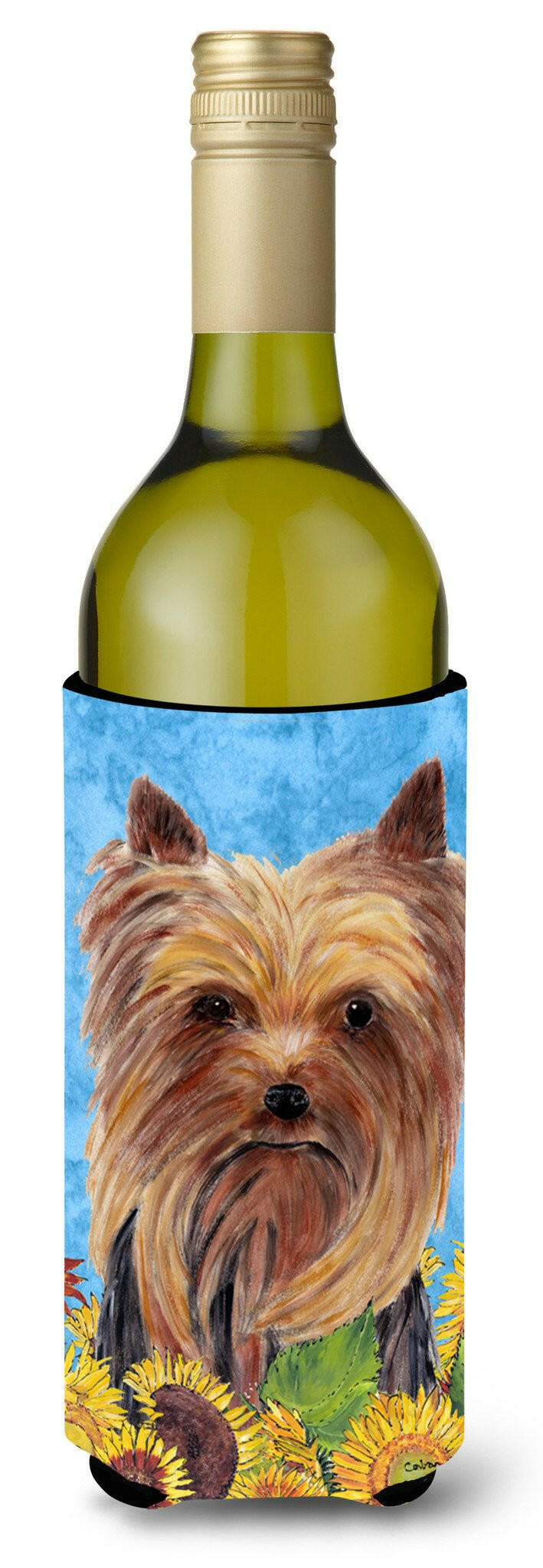 Yorkie Wine Bottle Beverage Insulator Beverage Insulator Hugger SC9060LITERK by Caroline's Treasures