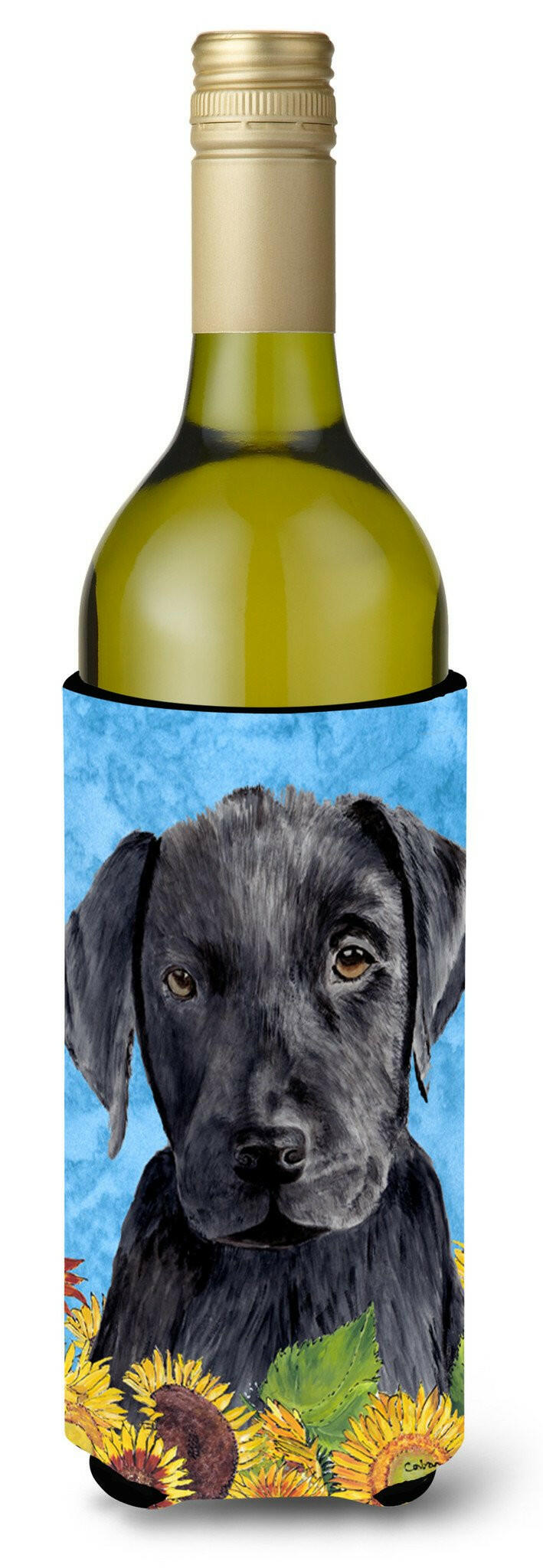 Labrador Wine Bottle Beverage Insulator Beverage Insulator Hugger SC9061LITERK by Caroline's Treasures