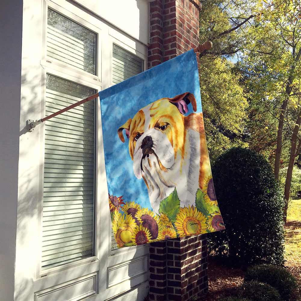 Bulldog English Flag Canvas House Size  the-store.com.