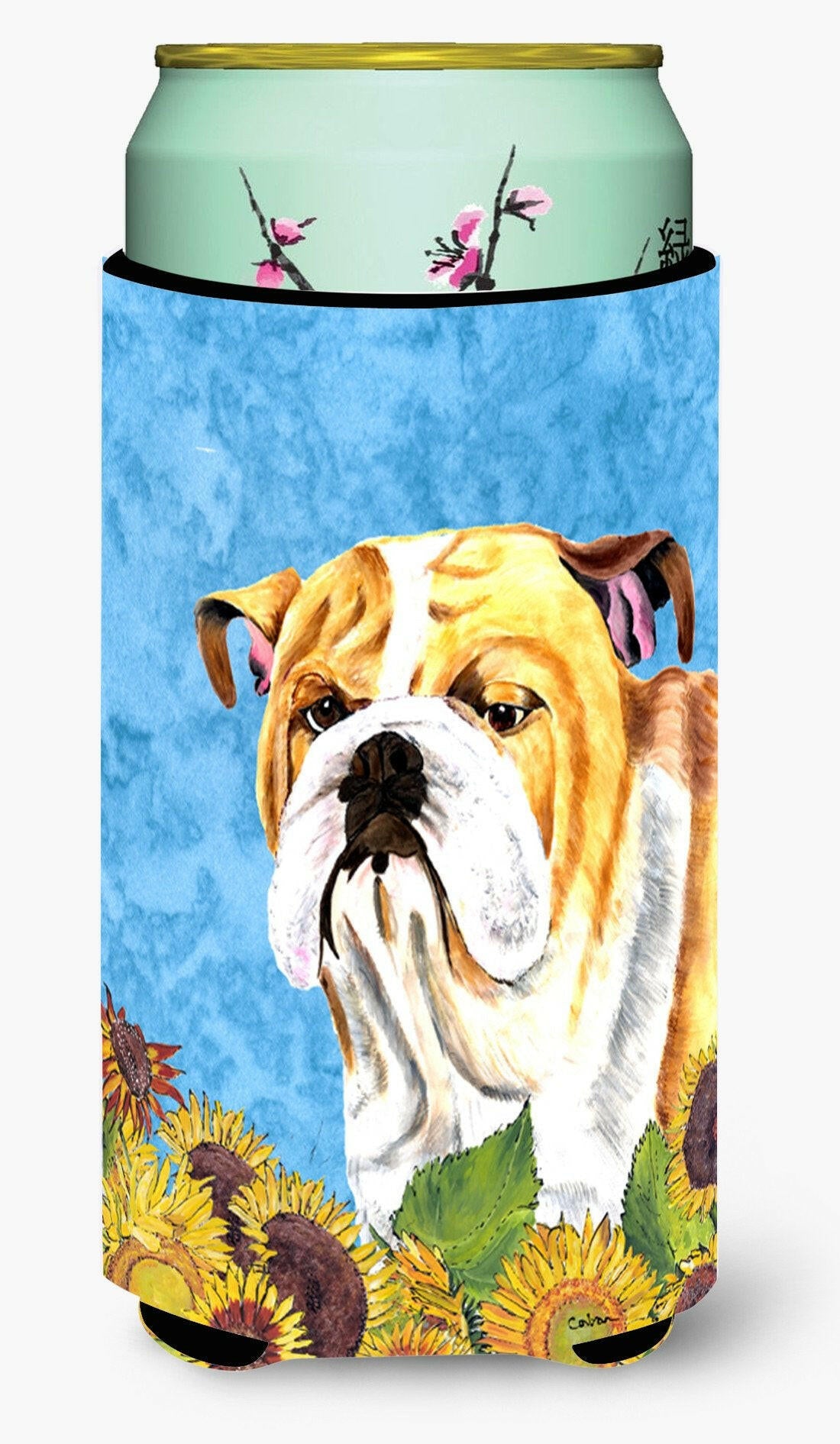 Bulldog English  Tall Boy Beverage Insulator Beverage Insulator Hugger by Caroline's Treasures