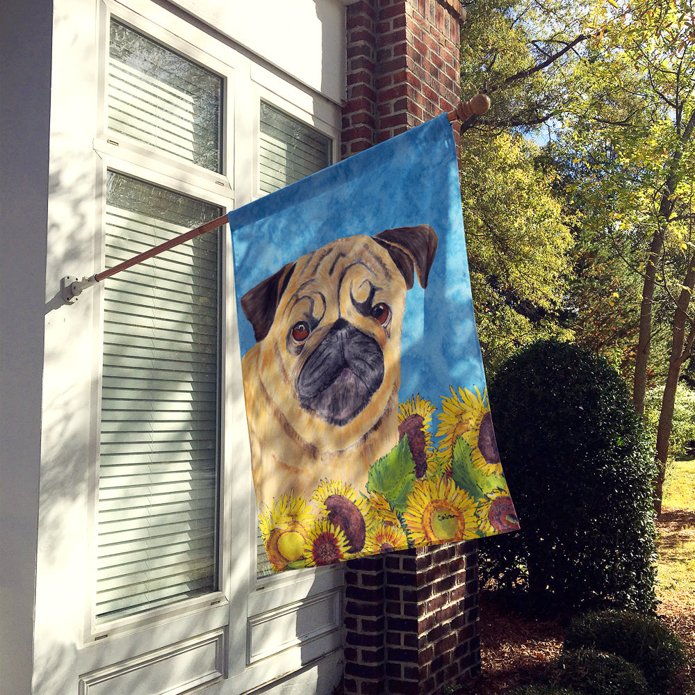 Pug Flag Canvas House Size  the-store.com.